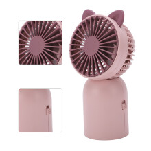 Cute Cat Handheld Fan USB Rechargeable Portable Mini Fan 6.7x13cm