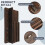 Entryway Mail Envelope Organizer with 4 Key Hooks Wall Mounted, Rustic Wood Mail Holder Shelf with Key Hooks for Wall 3