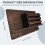 Entryway Mail Envelope Organizer with 4 Key Hooks Wall Mounted, Rustic Wood Mail Holder Shelf with Key Hooks for Wall 7
