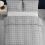 (King, Grey) Premium Microfiber Duvet Cover Set 3