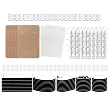 Sublimation Earring Blanks Bulk ,Unfinished Earrings for DIY Making with Hooks, Jump Rings, Ear Plugs, Cards Holder