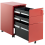 Beliani Storage Unit BOLSENA Metal Red 5