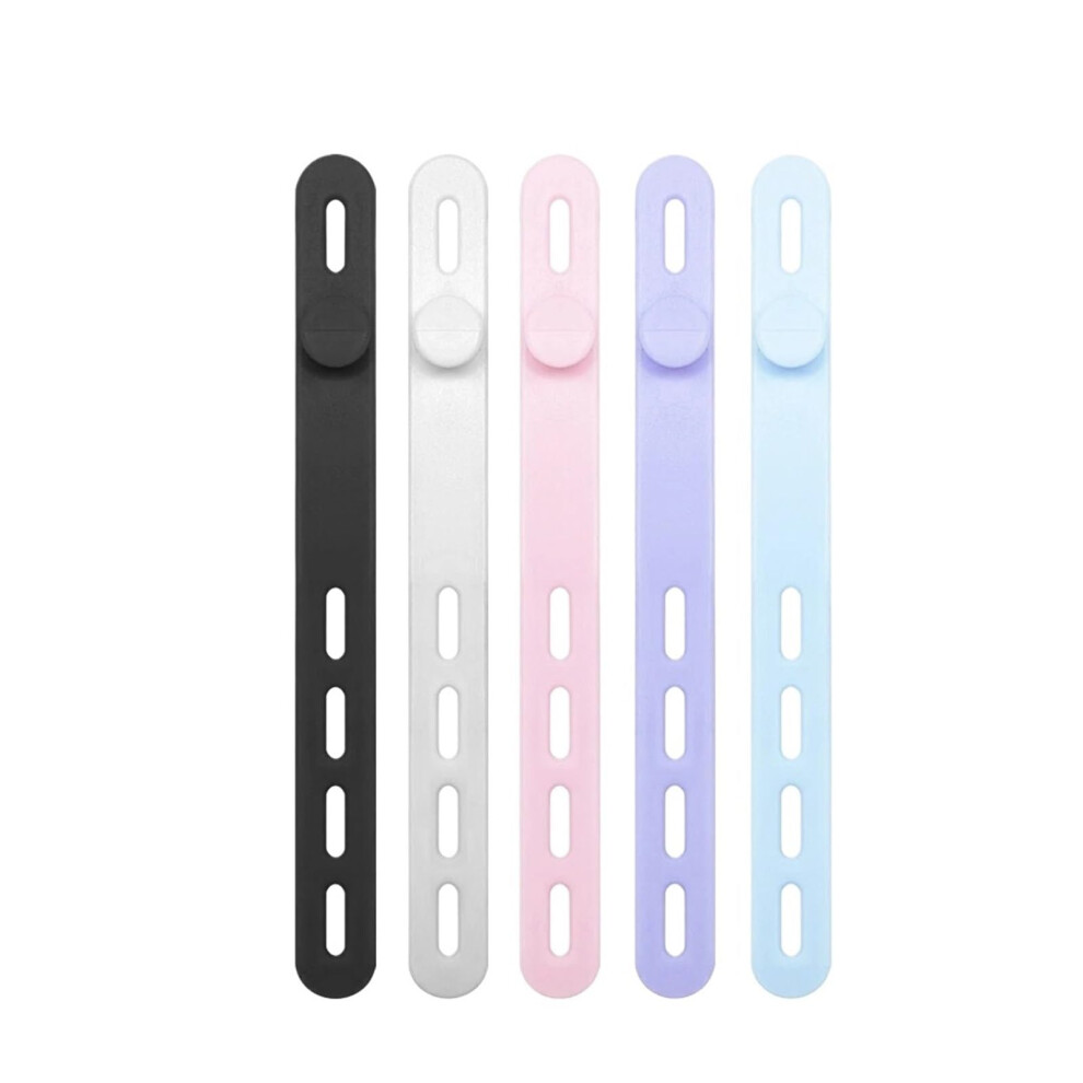 Silicone Cable Ties 200Pcs Assorted Color Reusable Heavy Duty Silicone Cable Organizer For Cable Management 9330225942535