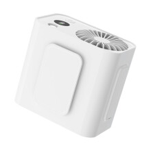 Comfortable Waist Attachment Fan With Strong ABS Case-White