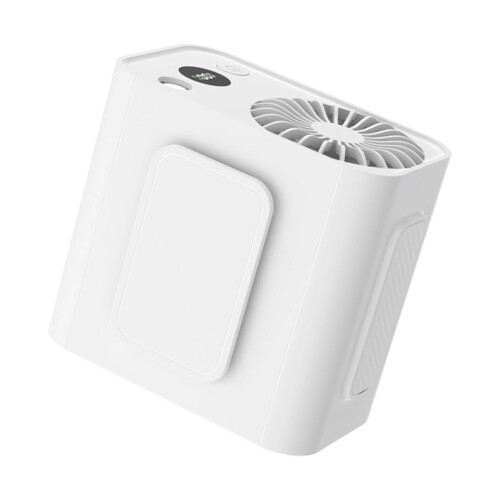 Comfortable Waist Attachment Fan With Strong ABS Case-White
