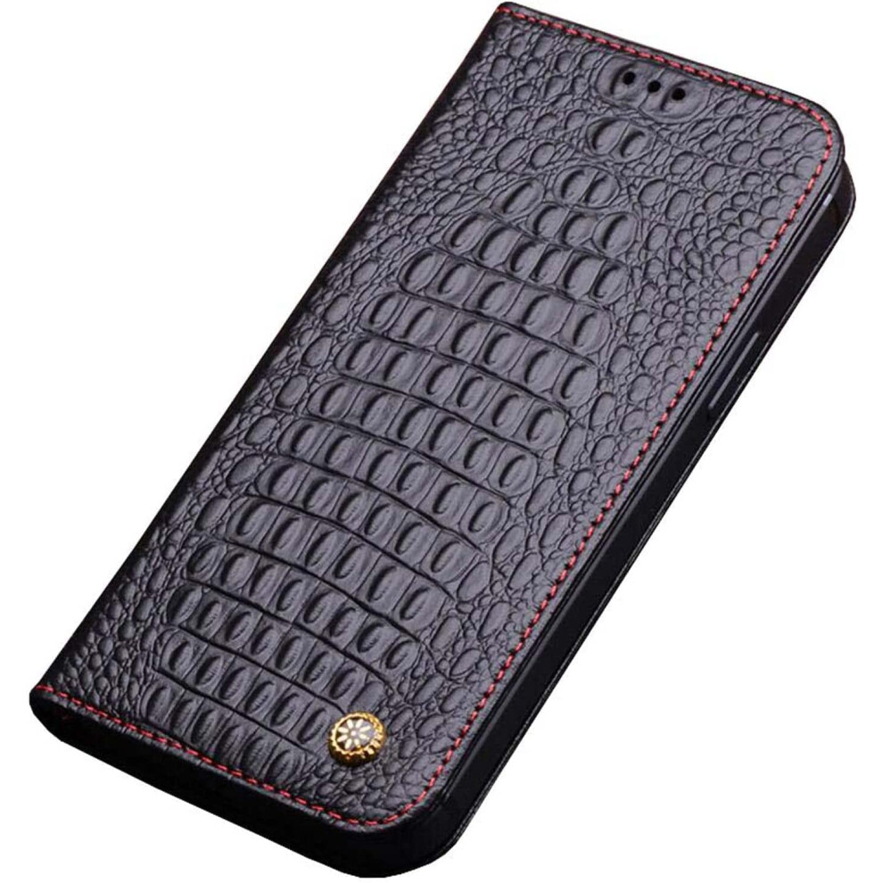 Leather Wallet Case With Crocodile Texture, Shockproof Tpu Bumper Flip Cover 6.1 Inch For Iphone 12 9330225942597