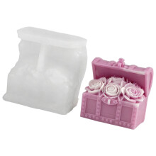 Handcrafted Rose Design Silicone Candle Mould For Unique-5603