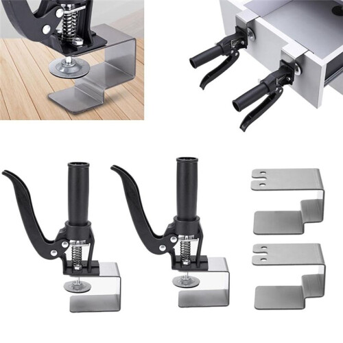 2Pcs Drawer Front Installation Clamps, Quick-Release Cabinet Drawer Panel U Clamp Woodworking Installation Tool 1
