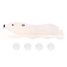 Kitchen Sink Water Barrier Suction Cup Splash Guard-white bear