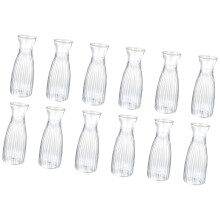 Small Clear Bud Vases Set Retro Plastic Bud Flower Vases Mini