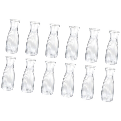 Small Clear Bud Vases Set Retro Plastic Bud Flower Vases Mini