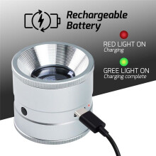 Lupa Jubilerska 10 X z Diodą LED, Ładowalna Lupa Jubilerska, Lupa Ze Skalą LED 10 X z Regulowaną Ostrością, do Biżuterii, Zegarków
