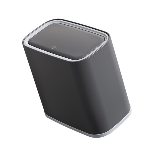 Household Garbage Can Pneumatic Adhesion Anti Tip-8L Dark gray