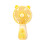 Portable 3 Speed Rechargeable Handheld Fan Desktop Stand-Yellow 1