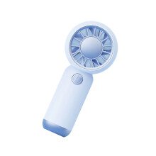 3 Speed Folding Handheld Fan Small Quiet Desk Fan Outdoor-Blue