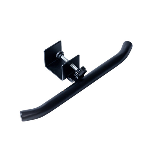 Convenient Iron Hook Installs On Desk Side Without Nails-Black