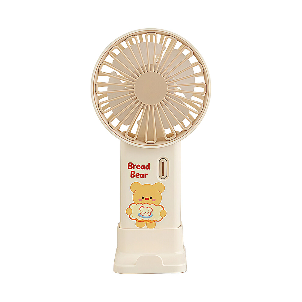 Outdoor Handheld Fan 3 Speed Rechargeable Cordless Air-White 7754003197399
