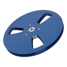 7 Inch Empty Tape Reel Blue Aluminum Alloy 1/4 Inch 3 Hole Design for TEAC Clear Identification