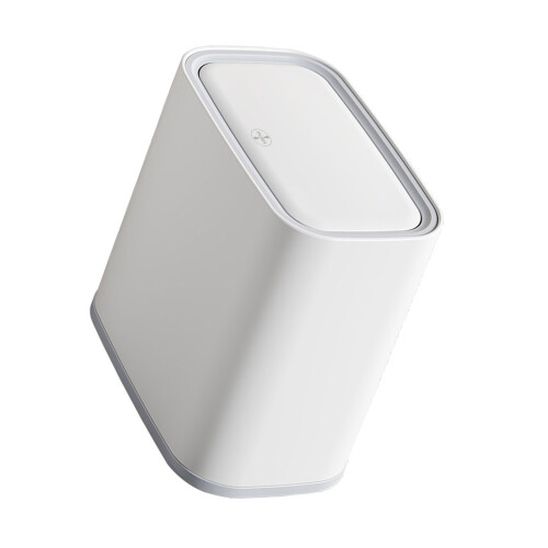 Large Capacity Trash Bin With Suction Base And-8L white gray