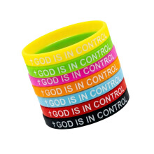 7 Pieces Trendy Rubber Wristbands With Encouraging Words And