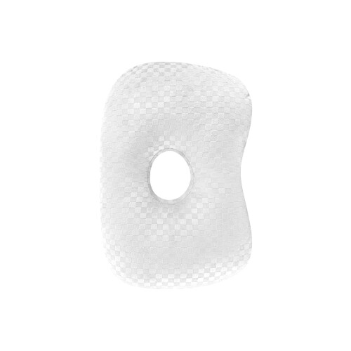 Soft Polyester Fiber Pillow With Ear Space Feature For-White