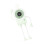 Adjustable Handheld Fan Outdoor Air Blower Rechargeable 5-Green 1