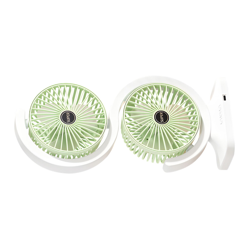 Tiny Twin Usb Cooling Equipment Abs Body Energy Efficient-Green 7696001623756