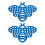 2Pcs Plastic Bees Water Feeder Beekeeping Cleaning-Blue 1