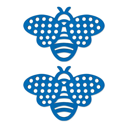 2Pcs Plastic Bees Water Feeder Beekeeping Cleaning-Blue
