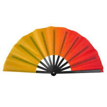Professional Martial Arts Fan with Double-red yellow gradient