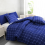 (Double, Blue) Premium Microfiber Duvet Cover Set 5