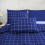 (Double, Blue) Premium Microfiber Duvet Cover Set 4