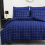 (Double, Blue) Premium Microfiber Duvet Cover Set 2