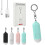 Rechargeable 130dB  Safety Alarm Keychain with LED Flashlight and Dual Activation  Blue 1