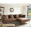 Beliani Corner Sofa 3 Seater SATER Fabric Brown Left Hand 2