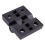 5pcs 63mm x 50mm Cabinet Plastic Hinge Door Hinges Hinge Black 5