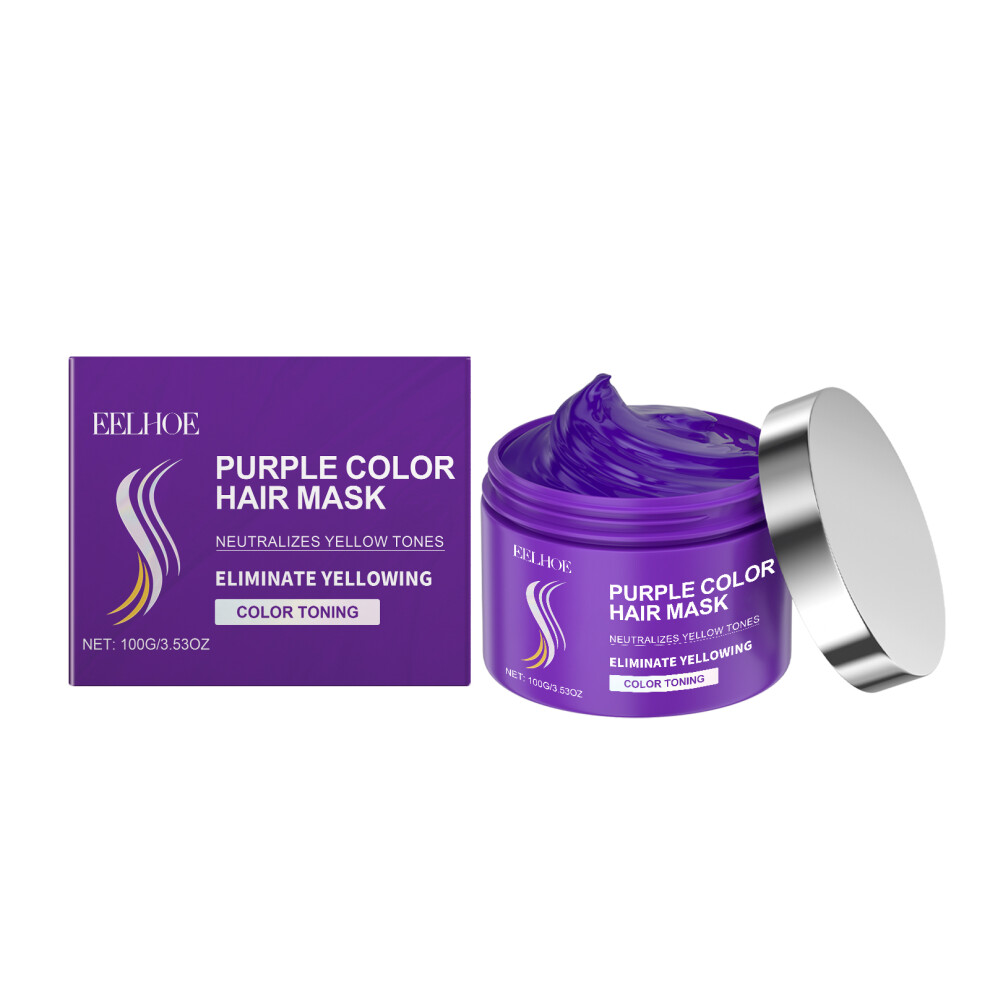 Keratin Purple Hair Mask Nourishes And Moisturizes Dry Hair, Frizz, Smooth And Shiny Repair Hair Mask