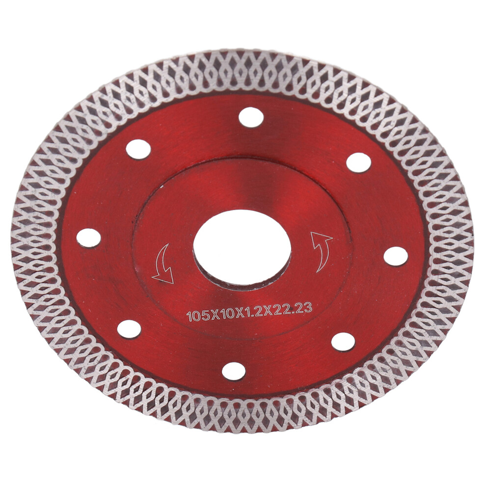 4In Red Diamond Saw Blade For Porcelain Tile & Marble Cutting 9411390338061