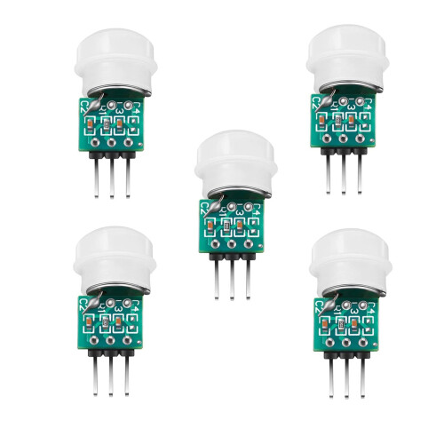 5PCS AM312 HCSR312 Mini PIR Motion Sensor Modules, Infrared Detector for Arduino Projects