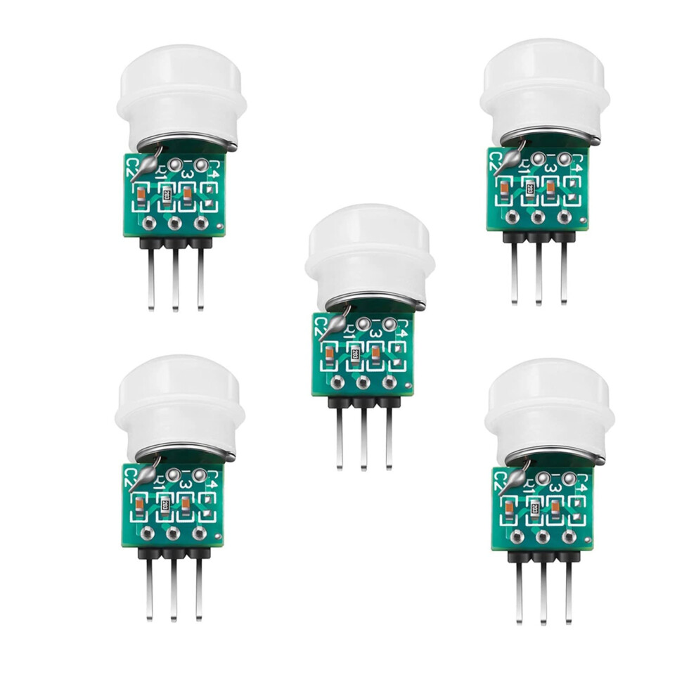 5Pcs Am312 Hcsr312 Mini Pir Motion Sensor Modules, Infrared Detector For Arduino Projects 9092120543902