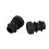 60 Pcs Plastic 12mm Pipe End Blanking Caps Bung Tube Insert Plug Round Black 5