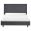 Beliani Bed Fabric ALBI 120 x 200 cm (EU Small Double) Grey 5