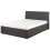 Beliani Ottoman Bed ORBEY Fabric Grey 120 x 200 cm (EU Small Double) 4