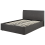 Beliani Ottoman Bed ORBEY Fabric Grey 120 x 200 cm (EU Small Double) 5