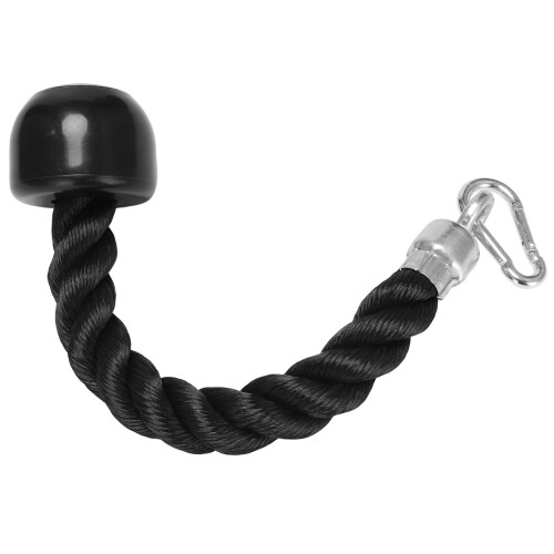 Heavy Duty Tricep Pull Down Single Rope with Snap Hook, Fitness Attachment Cable Machine Pulldown Rope for Home Gym