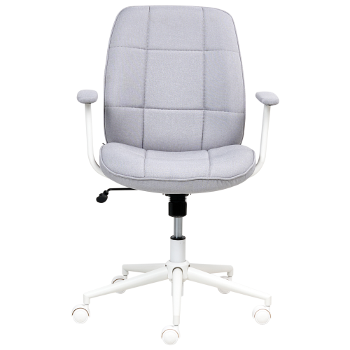Beliani Office Chair CARLTON Fabric Grey 1