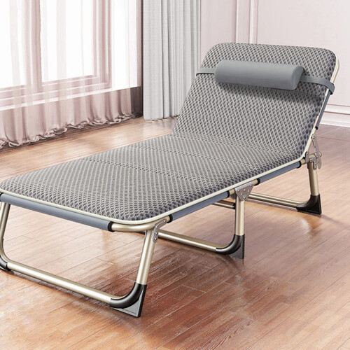 Portable Folding Camping Cot, Grey