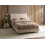 Beliani Bed Fabric ALBI 120 x 200 cm (EU Small Double) Beige 2