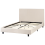 Beliani Bed Fabric ALBI 120 x 200 cm (EU Small Double) Beige 4