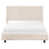 Beliani Bed Fabric ALBI 120 x 200 cm (EU Small Double) Beige 5